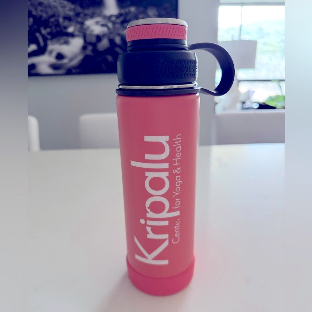 Kripalu Pink Eco Vessel Tea/Infusion Water Bottle 20oz